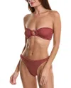 Hunza G Burgundy Gloria Bikini In Brown