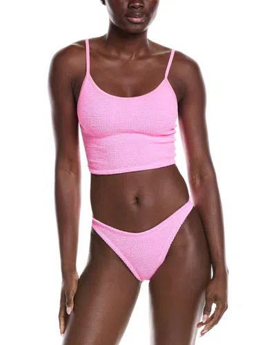 Hunza G 2pc Strap Bikini Set In Pink
