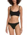 Hunza G 2pc Triangle Swim Set In Black