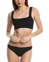 Hunza G 2pc Xandra Bikini Set In Burgundy
