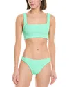 Hunza G 2pc Xandra Bikini Set In Green
