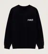 Hunza G 80s Logo Sweatshirt In Black