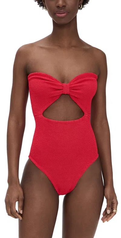 Hunza G Alana One Piece Red
