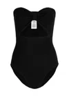 Hunza G Alana Strapless One Piece Swimsuit In Black
