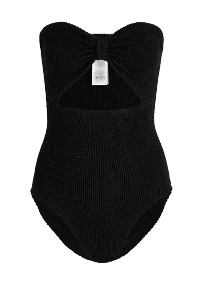 Hunza G Alana Strapless One Piece Swimsuit In Black
