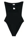 Hunza G Mare Nero High-waisted Swimwear With Twist Detail In Black
