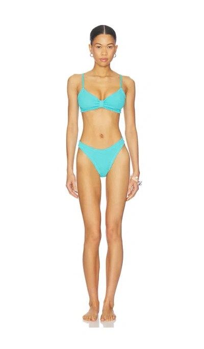 Hunza G Alicia Bikini Set In Blue