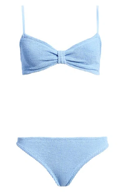 Hunza G Alicia Two-piece Bikini Swimsuit In Blue