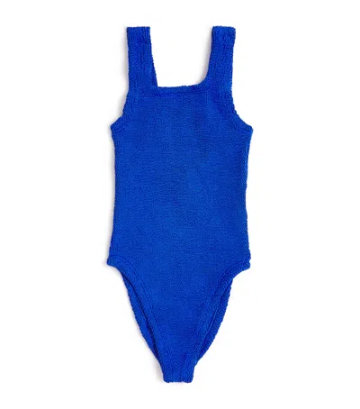 Hunza G Kids' Alva Swimsuit In Blue