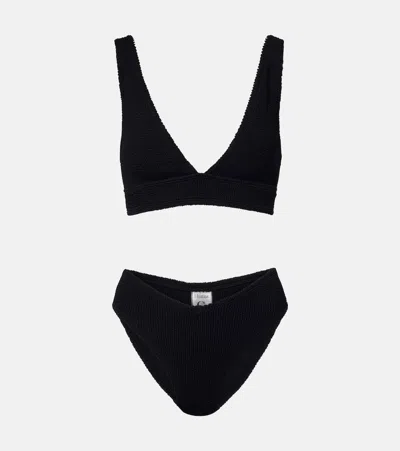 Hunza G Angel Two-piece Bikini Swimsuit In Black