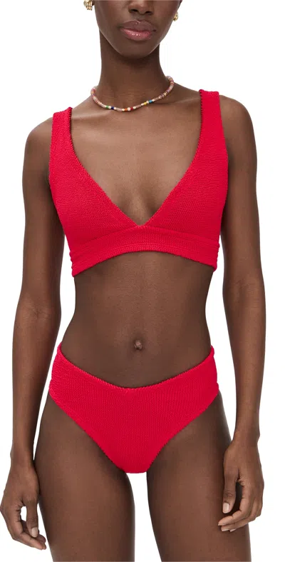 Hunza G Angel Bikini Set Red In Pink