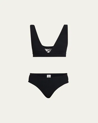 Hunza G Angel Two-piece Swimsuit In Black