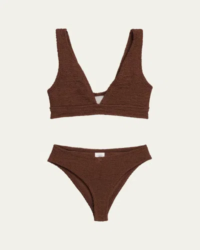 Hunza G Angel Two-piece Swimsuit In Brown