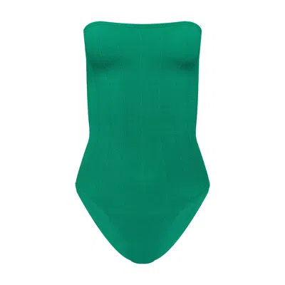 Hunza G Audrey Nile Swimwear Emerald In Green
