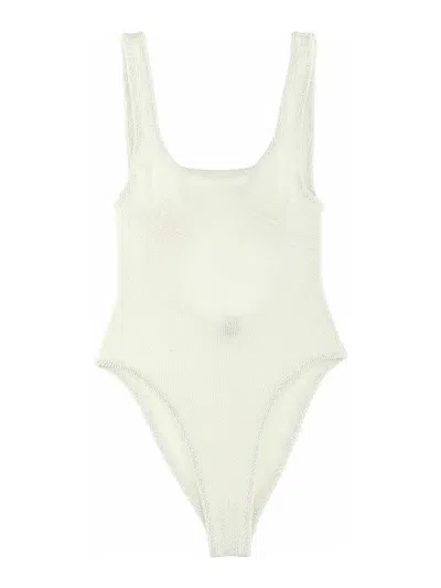 HUNZA G SQUARE NECK ONE-PIECE SWIMSUIT