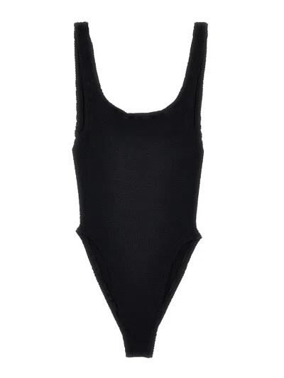 HUNZA G SQUARE NECK ONE-PIECE SWIMSUIT