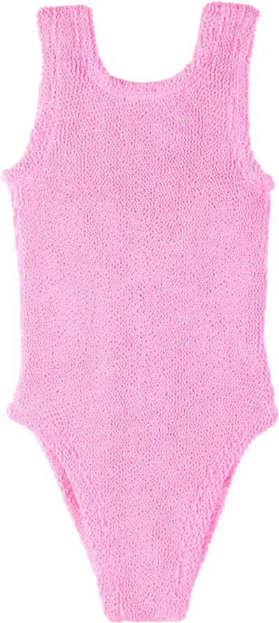 Hunza G Baby Pink Classic Swimsuit In Bubblegum