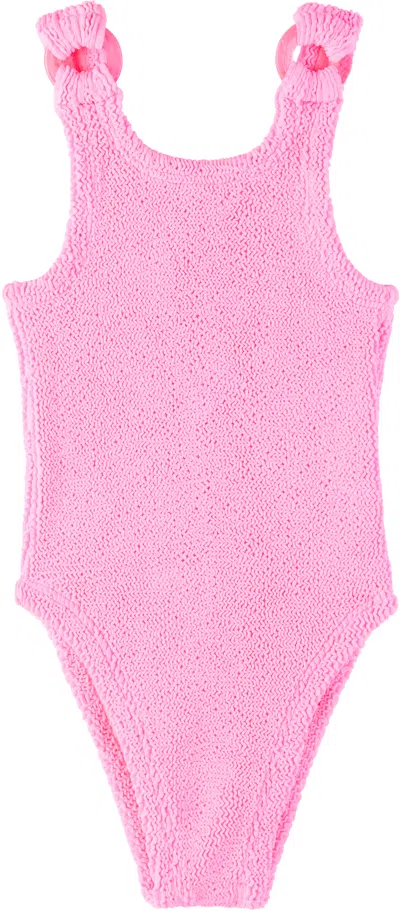 Hunza G Baby Pink Domino Swimsuit