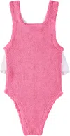 Hunza G Baby Pink Lara Swimsuit In Candy Pink