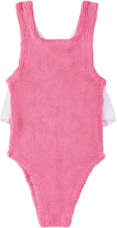 Hunza G Baby Pink Lara Swimsuit In Candy Pink