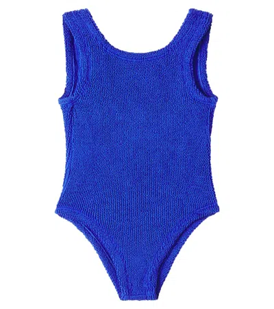 Hunza G Kids' Baby Swimsuit In Blue