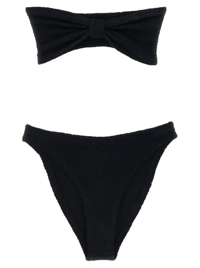 HUNZA G BANDEAU BIKINI SET IN ORIGINAL CRINKLE FABRIC