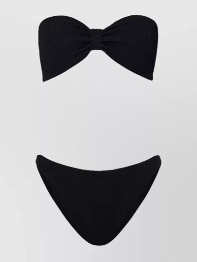 HUNZA G BANDEAU TOP & HIGH-CUT BOTTOMS SET