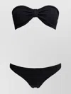 Hunza G Bandeau Top With Bow Detail And High-cut Bottoms