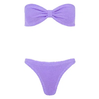 Hunza G Jean Bandeau Bikini In Purple
