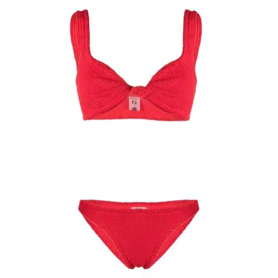 Hunza G Beachwears In Red