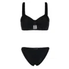 Hunza G Bonnie Bikini Set In Black