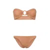 Hunza G Gloria Bikini Covered Hoops Clothing In Brown