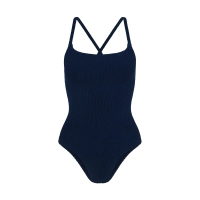 Hunza G Pamela Swim Contrast In Blue