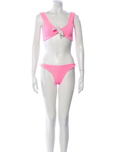 Pre-owned Hunza G Bikini In Pink