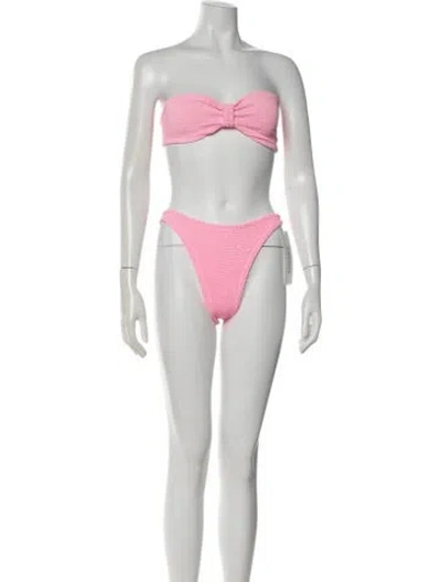 Pre-owned Hunza G Bikini In Pink