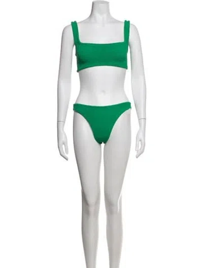 Pre-owned Hunza G Bikini In Red