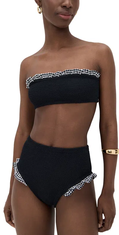 HUNZA G BIKINI SET BLACK/BLACK