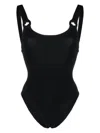 Hunza G Domino Seersucker Swimsuit In Black