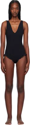 Hunza G Black Lisa Swimsuit In Black/black