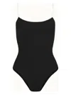 Hunza G Pamela Swim Contrast Black/white In Schwarz