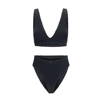 Hunza G Black Polyamide Bikini