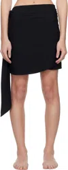 Hunza G Black Short Upf 50+ Sarong Cover-up Skirt