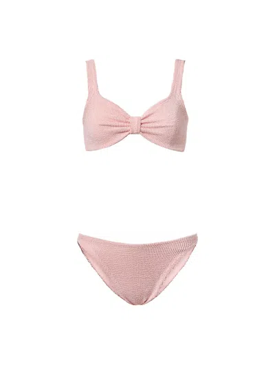Hunza G Bonnie Bikini Bikini Set In Peach