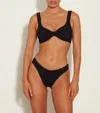 Hunza G Juno Crinkled Bikini Set In Black