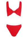 Hunza G Juno Bikini Set In Red