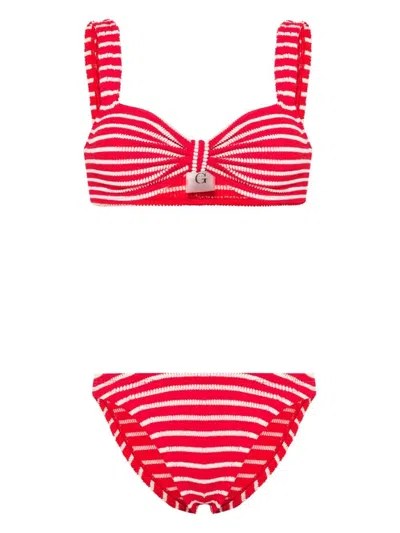 Hunza G Bonnie Stripe Bikini In Multi