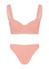 Hunza G Bonnie Bikini Peach In Orange