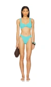 Hunza G Bonnie Bikini Set In Aqua