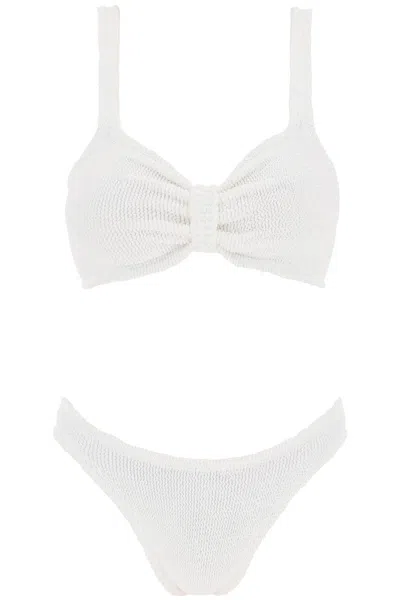 Hunza G Bonnie Bikini Set In White