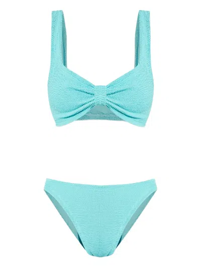 Hunza G Bonnie Bikini Set In Blue